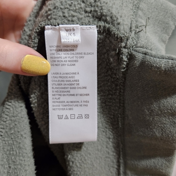 Urban Outfitters Torino Sweatshirt Mini Green Dress Size Small - Picture 8 of 10